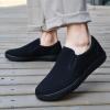 image:imagekonhill Mens Slip On Loafers Sneakers  Casual Knit Walking Shoes for Men Lightweight Breathable Memory Foam Boat Shoes Comfortable SlipOn Driving Loafers for Work Travel BeachBAll Black