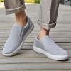 image:imagekonhill Mens Slip On Loafers Sneakers  Casual Knit Walking Shoes for Men Lightweight Breathable Memory Foam Boat Shoes Comfortable SlipOn Driving Loafers for Work Travel BeachBLight Grey