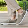 image:imagekonhill Mens Slip On Loafers Sneakers  Casual Knit Walking Shoes for Men Lightweight Breathable Memory Foam Boat Shoes Comfortable SlipOn Driving Loafers for Work Travel BeachDKhaki