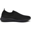 image:imagekonhill Womens Slip On Sneakers Lightweight Walking Shoes Breathable Work Shoes for Nursing amp Standing All Day0617 All Black