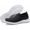 image:imagekonhill Womens Slip On Sneakers Lightweight Walking Shoes Breathable Work Shoes for Nursing amp Standing All Day0617 Black