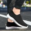 image:imagekonhill Womens Slip On Sneakers Lightweight Walking Shoes Breathable Work Shoes for Nursing amp Standing All Day0617 Black