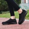 image:imagekonhill Womens Slip On Sneakers Lightweight Walking Shoes Breathable Work Shoes for Nursing amp Standing All Day2034 All Black