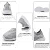 image:imagekonhill Womens Slip On Sneakers Lightweight Walking Shoes Breathable Work Shoes for Nursing amp Standing All Day2108 Lgray