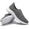 image:imagekonhill Womens Slip On Sneakers Lightweight Walking Shoes Breathable Work Shoes for Nursing amp Standing All Day2133 Dark Grey