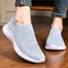 image:imagekonhill Womens Slip On Sneakers Lightweight Walking Shoes Breathable Work Shoes for Nursing amp Standing All Day2133 Lgray