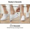 image:imagekonhill Womens Slip On Sneakers Lightweight Walking Shoes Breathable Work Shoes for Nursing amp Standing All Day2133 White