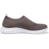 image:imagekonhill Womens Slip On Sneakers Lightweight Walking Shoes Breathable Work Shoes for Nursing amp Standing All Day8636 Brown