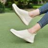 image:imagekonhill Womens Slip On Sneakers Lightweight Walking Shoes Breathable Work Shoes for Nursing amp Standing All Day8822 Beige
