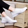 image:imagekonhill Womens Slip On Sneakers Lightweight Walking Shoes Breathable Work Shoes for Nursing amp Standing All Day8822 White