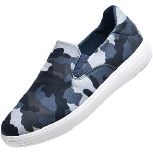image:imagekonhill Mens Slip On Loafers Sneakers  Casual Knit Walking Shoes for Men Lightweight Breathable Memory Foam Boat Shoes Comfortable SlipOn Driving Loafers for Work Travel Beach22017dBlue Camo