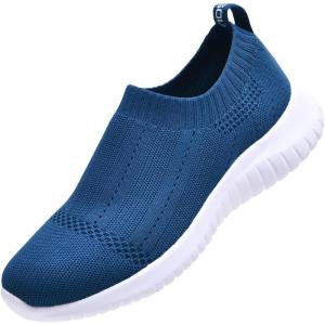 image:imagekonhill Womens Slip On Sneakers Lightweight Walking Shoes Breathable Work Shoes for Nursing amp Standing All Day8822 Blue