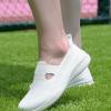 image:imagekonhill Womens Slip On Walking Shoes Breathable Knit Loafers for Women Lightweight Casual Comfort Flats for Work Travel and Everyday WearAll White