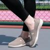 image:imagekonhill Womens Slip On Walking Shoes Breathable Knit Loafers for Women Lightweight Casual Comfort Flats for Work Travel and Everyday WearKhaki