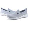 image:imagekonhill Womens Slip On Walking Shoes Breathable Knit Loafers for Women Lightweight Casual Comfort Flats for Work Travel and Everyday WearLight Gray