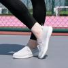 image:imagekonhill Womens Slip On Walking Shoes Breathable Knit Loafers for Women Lightweight Casual Comfort Flats for Work Travel and Everyday WearLight Gray
