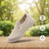 image:imagekonhill Womens Slip On Walking Shoes Breathable Knit Loafers for Women Lightweight Casual Comfort Flats for Work Travel and Everyday WearMilk Yellow