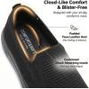 image:imagekonhill Womens Slip On Walking Shoes Lightweight Breathable Knit Casual Loafers Comfortable Fashion SneakersAAll Black