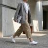 image:imagekonhill Womens Slip On Walking Shoes Lightweight Breathable Knit Casual Loafers Comfortable Fashion SneakersAAll White