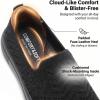 image:imagekonhill Womens Slip On Walking Shoes Lightweight Breathable Knit Casual Loafers Comfortable Fashion SneakersBAll Black