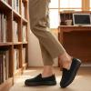 image:imagekonhill Womens Slip On Walking Shoes Lightweight Breathable Knit Casual Loafers Comfortable Fashion SneakersBAll Black