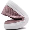 image:imagekonhill Womens Slip On Walking Shoes Lightweight Breathable Knit Casual Loafers Comfortable Fashion SneakersPink