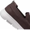 image:imagekonhill Mens Slip On Walking Shoes Breathable Knit Casual Sneakers Comfortable Laceless Mesh Loafers with Flexible Cushioning SoleABrown