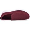 image:imagekonhill Mens Slip On Walking Shoes Breathable Knit Casual Sneakers Comfortable Laceless Mesh Loafers with Flexible Cushioning SoleABurgundy