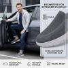image:imagekonhill Mens Slip On Walking Shoes Breathable Knit Casual Sneakers Comfortable Laceless Mesh Loafers with Flexible Cushioning SoleADark Grey