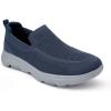 image:imagekonhill Mens Slip On Walking Shoes Breathable Knit Casual Sneakers Comfortable Laceless Mesh Loafers with Flexible Cushioning SoleANavyGrey