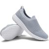 image:imagekonhill Womens Walking Shoes Slip On Sneakers Lightweight Comfort Mesh Ideal Mom Gifts for Mothers Day03 Light Gray