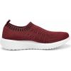 image:imagekonhill Womens Walking Shoes Slip On Sneakers Lightweight Comfort Mesh Ideal Mom Gifts for Mothers Day6701 Burgundy