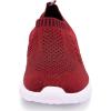 image:imagekonhill Womens Walking Shoes Slip On Sneakers Lightweight Comfort Mesh Ideal Mom Gifts for Mothers Day6701 Burgundy
