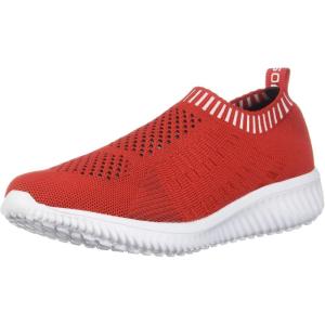 image:imagekonhill Womens Walking Shoes Slip On Sneakers Lightweight Comfort Mesh Ideal Mom Gifts for Mothers Day0607 Red