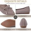image:imagekonhill Womens Bellet Flats Pointed Toe Dress Knit Loafer Flats Comfortable Fashion Elegant Slip On Shoes fit for Casual amp OfficeA Khaki