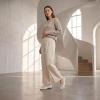 image:imagekonhill Womens Bellet Flats Pointed Toe Dress Knit Loafer Flats Comfortable Fashion Elegant Slip On Shoes fit for Casual amp OfficeA White