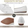 image:imagekonhill Womens Bellet Flats Pointed Toe Dress Knit Loafer Flats Comfortable Fashion Elegant Slip On Shoes fit for Casual amp OfficeA White