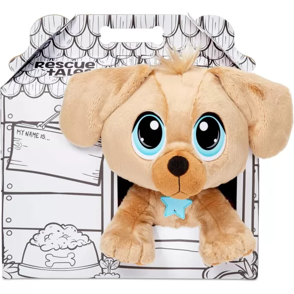 Little Tikes Rescue Tales Golden Retriever Adoptable Pet Cuddly Interactive Toy Soft Plush Stuffed Animal Wags Tail Puppy Sounds Doghouse Playset Gifts for Kids Toys for Girls Boys Ages 3 4 5