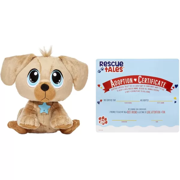 Little Tikes Rescue Tales Golden Retriever Adoptable Pet Cuddly Interactive Toy Soft Plush Stuffed Animal Wags Tail Puppy Sounds Doghouse Playset Gifts for Kids Toys for Girls Boys Ages 3 4 5