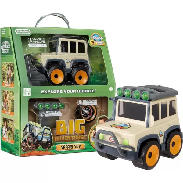 Little Tikes Big Adventures Binocular Searching Safari SUV STEM Toy Vehicle with Binoculars Flashlight and Compass for Girls Boys Kids Ages 3Little Tikes Big Adventures Binocular Searching Safari SUV STEM Toy Vehicle with Binoculars Flashlight and Compass for Girls Boys Kids Ages 3