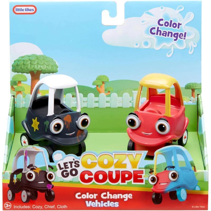 Little Tikes Lets Go Cozy Coupe 2pk Mini Color Change Vehicles for Tabletop or Floor Push Play Car Fun and Color Change for Toddlers Boys Girls 3 Years RedLittle Tikes Lets Go Cozy Coupe 2pk Mini Color Change Vehicles for Tabletop or Floor Push Play Car Fun and Color Change for Toddlers Boys Girls 3 Years Red