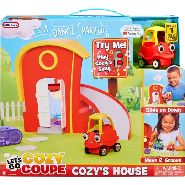 Lets Go Cozy Coupe Cozys House Musical Playset with lights and sounds and Cozy Coupe Mini Push and Play Vehicle for Tabletop or Floor Push Play Car Fun for Toddlers Boys Girls 3 YearsLets Go Cozy Coupe Cozys House Musical Playset with lights and sounds and Cozy Coupe Mini Push and Play Vehicle for Tabletop or Floor Push Play Car Fun for Toddlers Boys Girls 3 Years