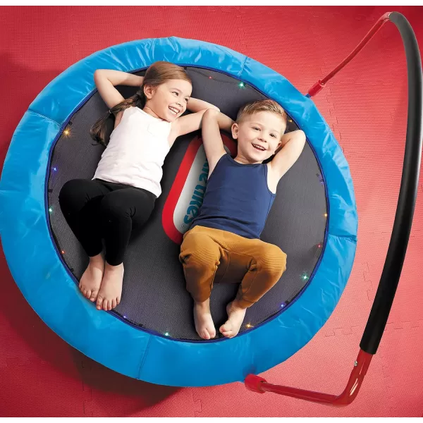 Little Tikes 45 ft Lights n Music Trampoline for Kids with LED Lights Bluetooth Foldable with Safety Handle Indoor Outdoor Toy Gifts for Toddlers Boys Girls Ages 3 4 5 6 Year OldLittle Tikes 45 ft Lights n Music Trampoline for Kids with LED Lights Bluetooth Foldable with Safety Handle Indoor Outdoor Toy Gifts for Toddlers Boys Girls Ages 3 4 5 6 Year Old