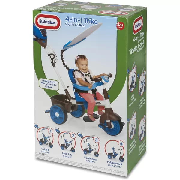 Little Tikes 4in1 Trike Ride On BlueWhite Sports EditionLittle Tikes 4in1 Trike Ride On BlueWhite Sports Edition