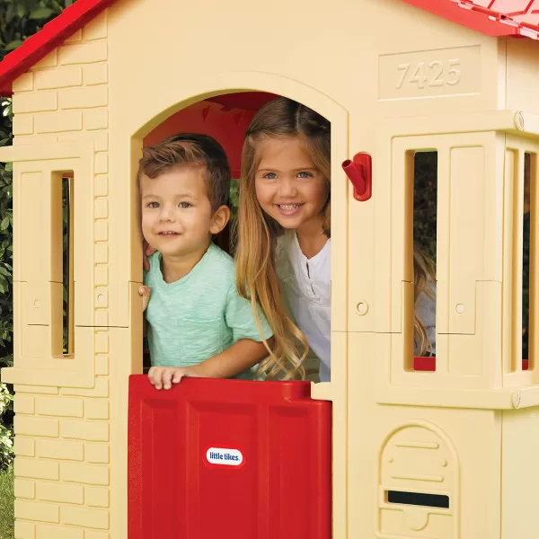 Little Tikes Cape Cottage Playhouse with Working Door Windows and Shutters  Tan Toddlers Ages 2 YearsPlayhouse