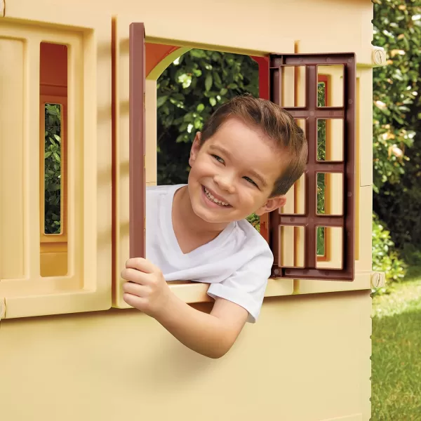 Little Tikes Cape Cottage Playhouse with Working Door Windows and Shutters  Tan Toddlers Ages 2 YearsPlayhouse