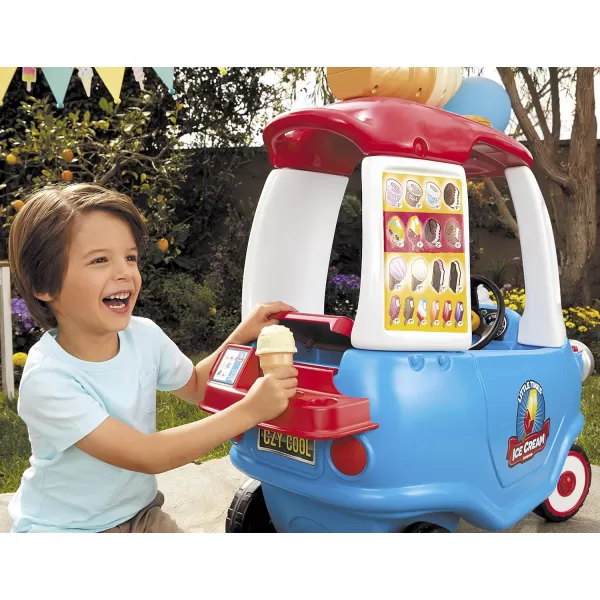 Little Tikes Cozy Ice Cream Truck Coupe Ride On Car Kid and Parent Powered Truck Music Including Accessories Gift for Kids Toy Girls Boys Ages 15 to 5 Years OldLittle Tikes Cozy Ice Cream Truck Coupe Ride On Car Kid and Parent Powered Truck Music Including Accessories Gift for Kids Toy Girls Boys Ages 15 to 5 Years Old