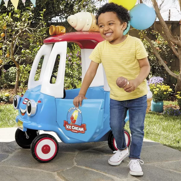 Little Tikes Cozy Ice Cream Truck Coupe Ride On Car Kid and Parent Powered Truck Music Including Accessories Gift for Kids Toy Girls Boys Ages 15 to 5 Years OldLittle Tikes Cozy Ice Cream Truck Coupe Ride On Car Kid and Parent Powered Truck Music Including Accessories Gift for Kids Toy Girls Boys Ages 15 to 5 Years Old