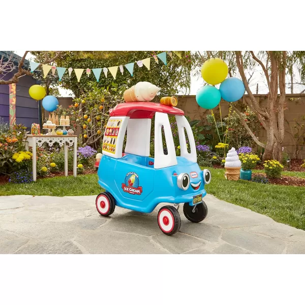 Little Tikes Cozy Ice Cream Truck Coupe Ride On Car Kid and Parent Powered Truck Music Including Accessories Gift for Kids Toy Girls Boys Ages 15 to 5 Years OldLittle Tikes Cozy Ice Cream Truck Coupe Ride On Car Kid and Parent Powered Truck Music Including Accessories Gift for Kids Toy Girls Boys Ages 15 to 5 Years Old