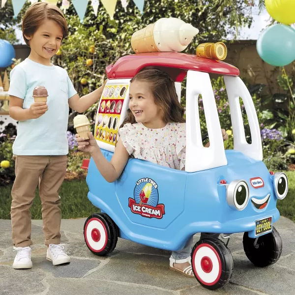 Little Tikes Cozy Ice Cream Truck Coupe Ride On Car Kid and Parent Powered Truck Music Including Accessories Gift for Kids Toy Girls Boys Ages 15 to 5 Years OldLittle Tikes Cozy Ice Cream Truck Coupe Ride On Car Kid and Parent Powered Truck Music Including Accessories Gift for Kids Toy Girls Boys Ages 15 to 5 Years Old